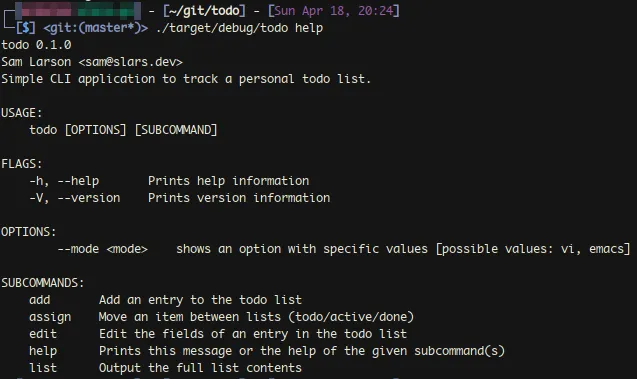 Todo Rust Project